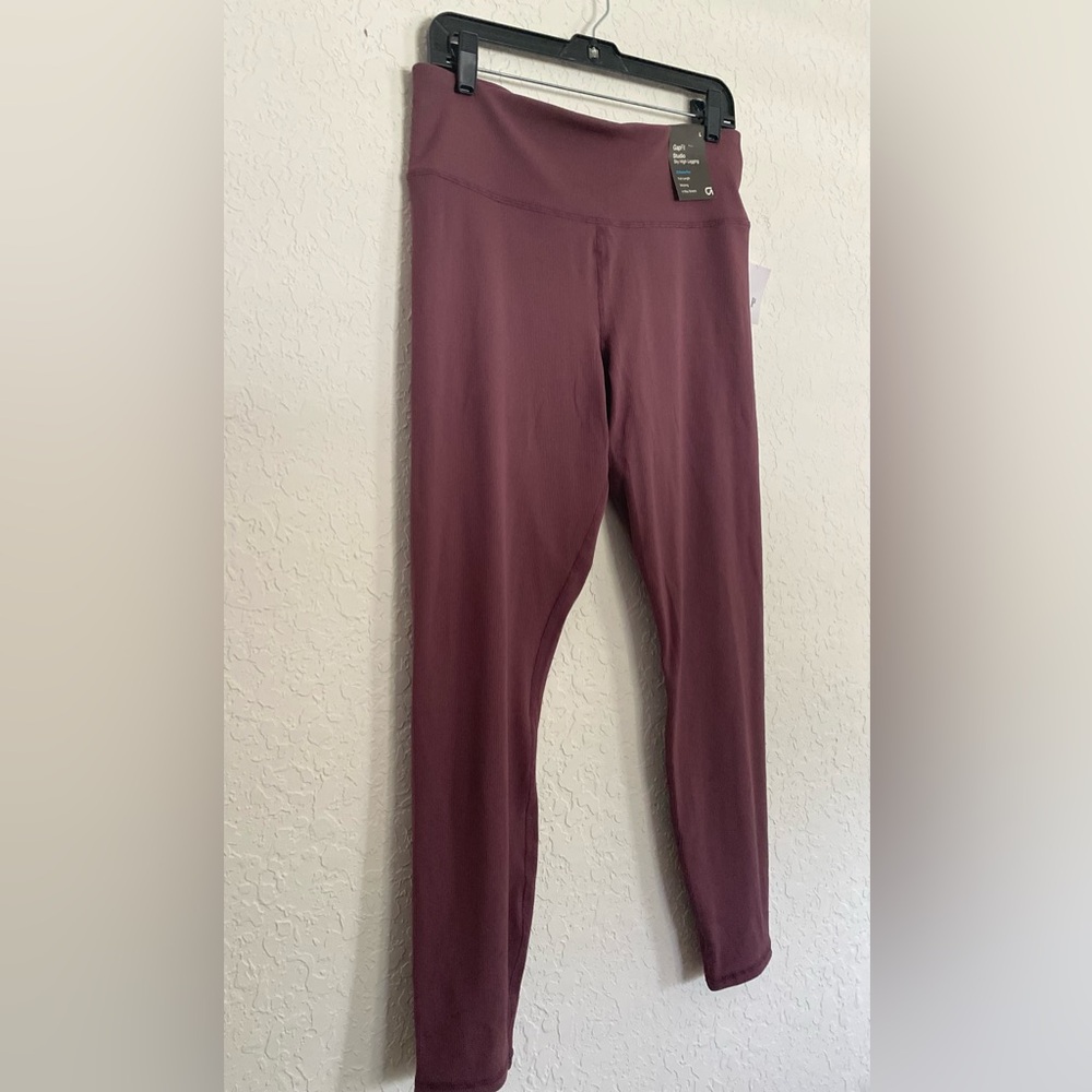 GapFit Studio Sky High Legging Full Length 4 Way Stretch Size L NEW